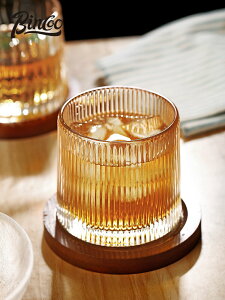 冰美式玻璃咖啡杯創意特調冷飲水杯放不平解壓杯子家用杯子