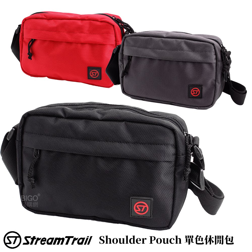 日本潮流〞Shoulder Pouch單色休閒包《Stream Trail》袋子包包 單肩包 側背包 斜背包 外出包