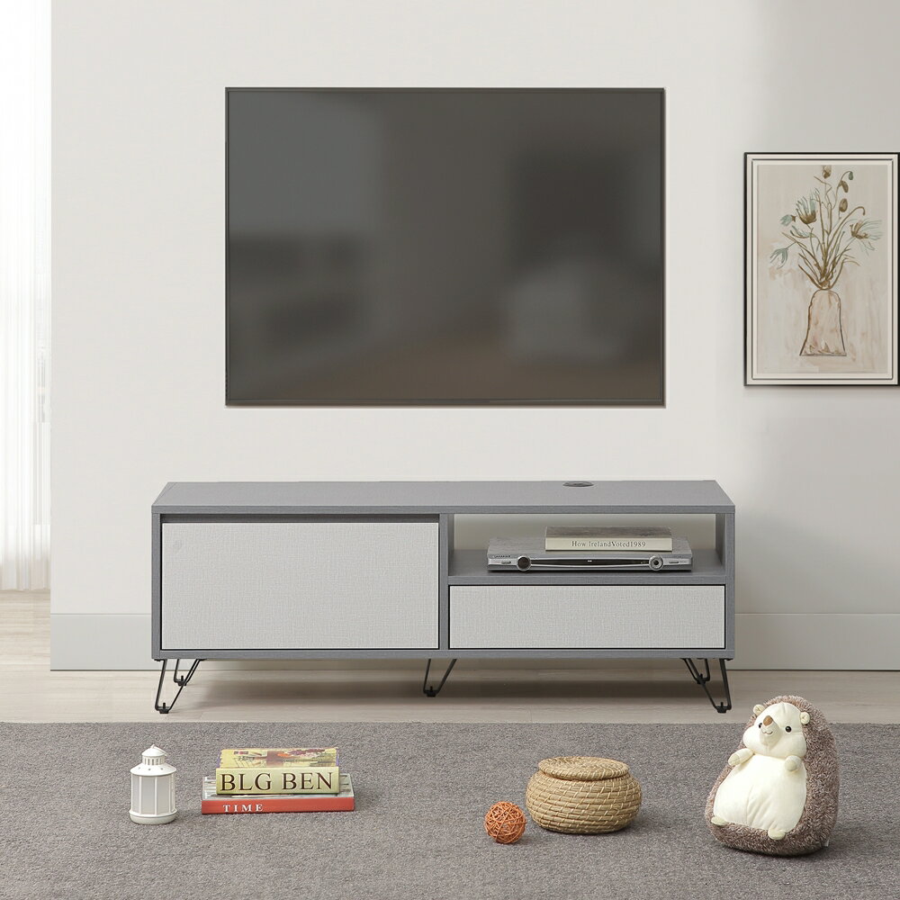 【直人木業】JASPER 現代簡約風電視櫃120cm｜APP結帳再賺4%點數#雙11狂購節 1