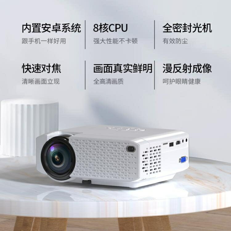 樂天精選 手機投影儀家用便攜式牆上看電影辦公一體機無線迷你微小型投影機高畫質 NMS