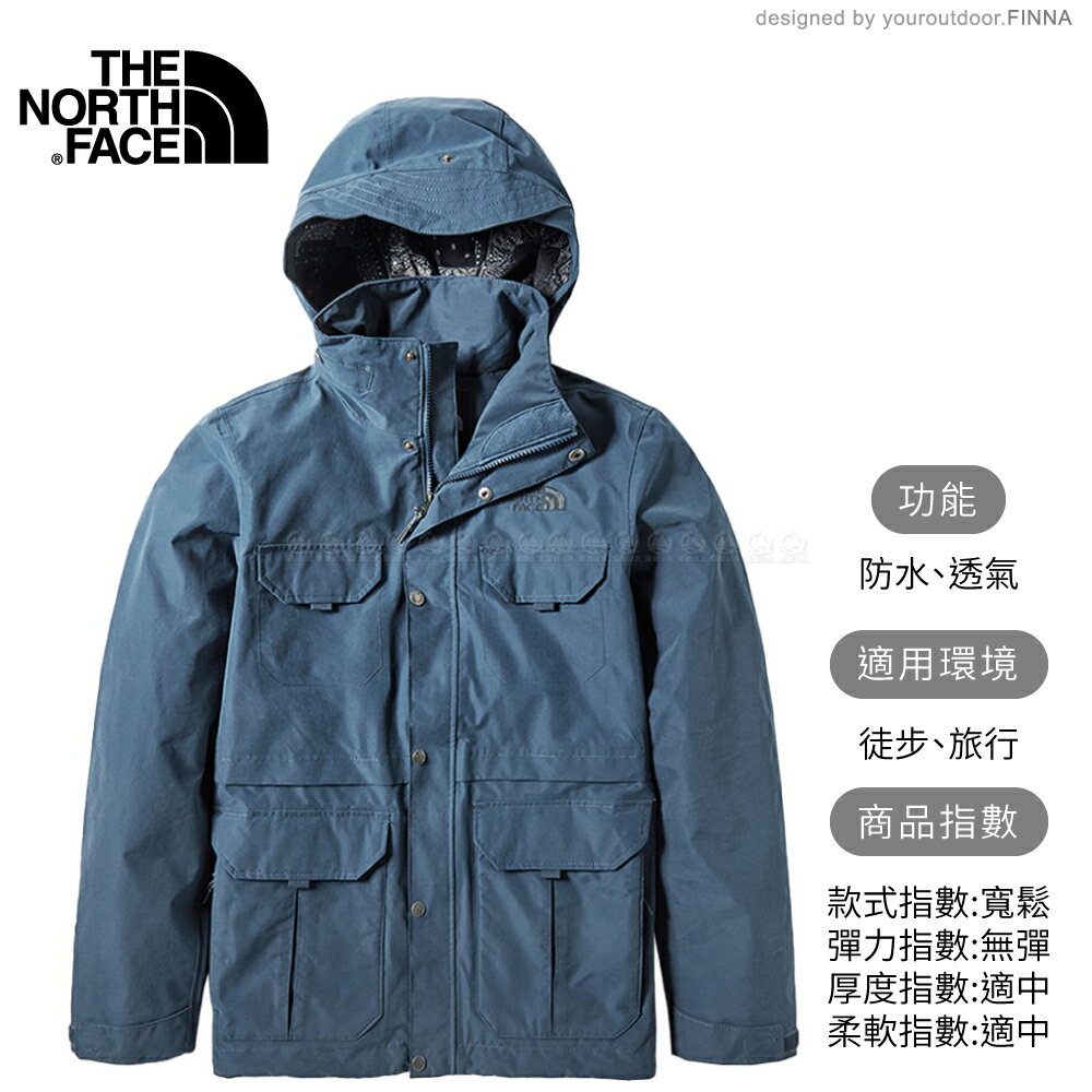 The North Face 男DryVent防水外套《海軍藍》】4979/防水外套/防風外套