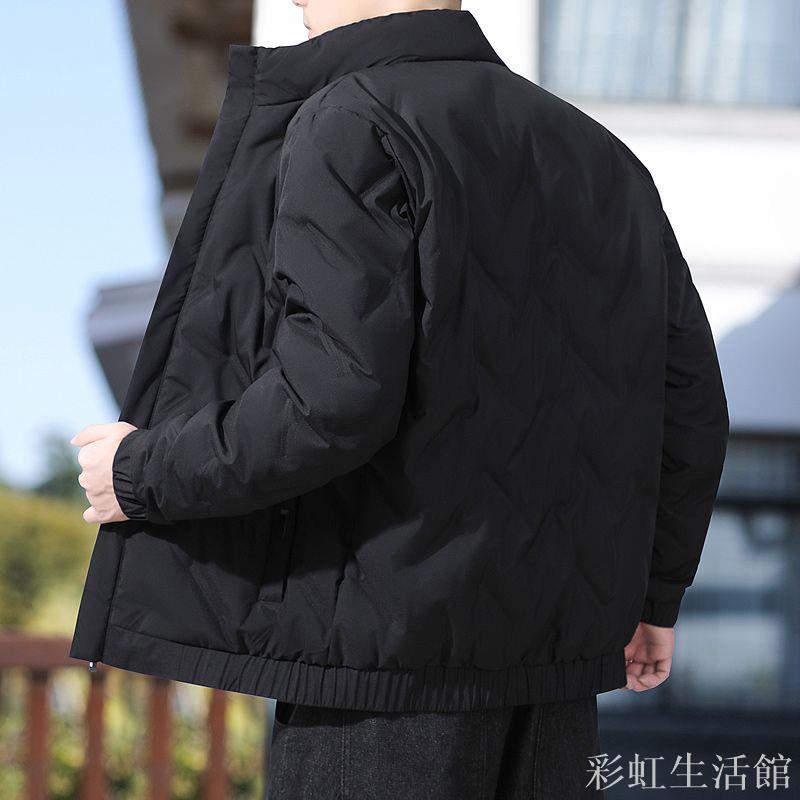 80%白鴨絨立領羽絨服男韓版輕薄款冬季抗寒外套時尚百搭