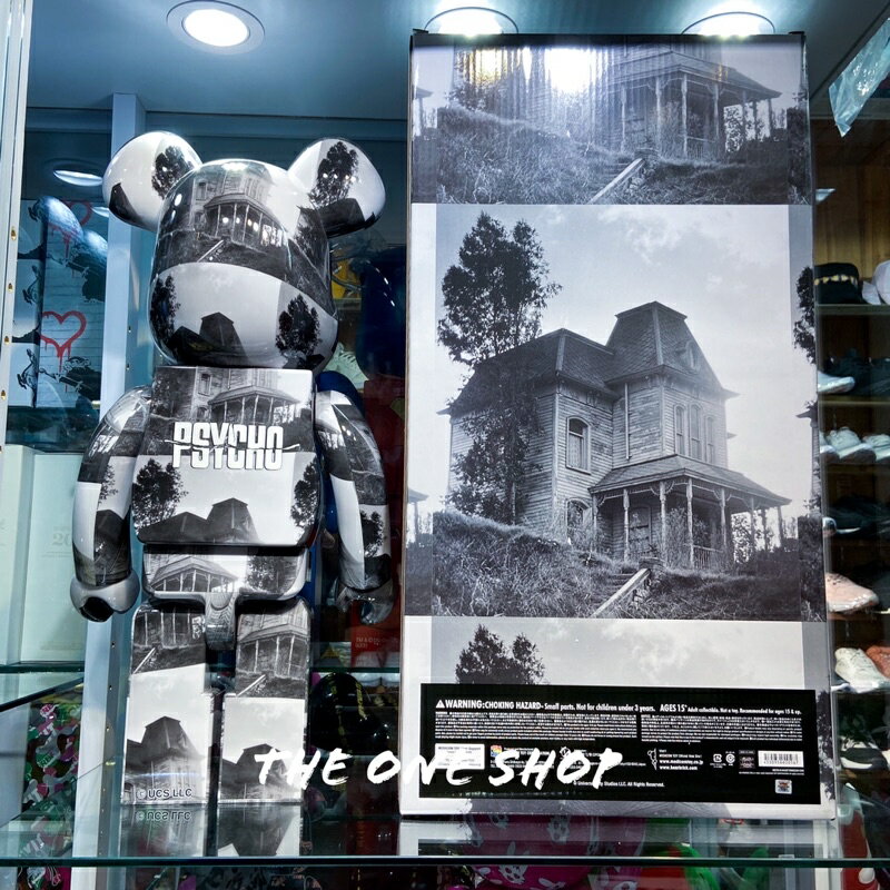 TheOneShop BE@RBRICK BATES MANSION PSYCHO 貝茲旅館庫柏力克熊1000