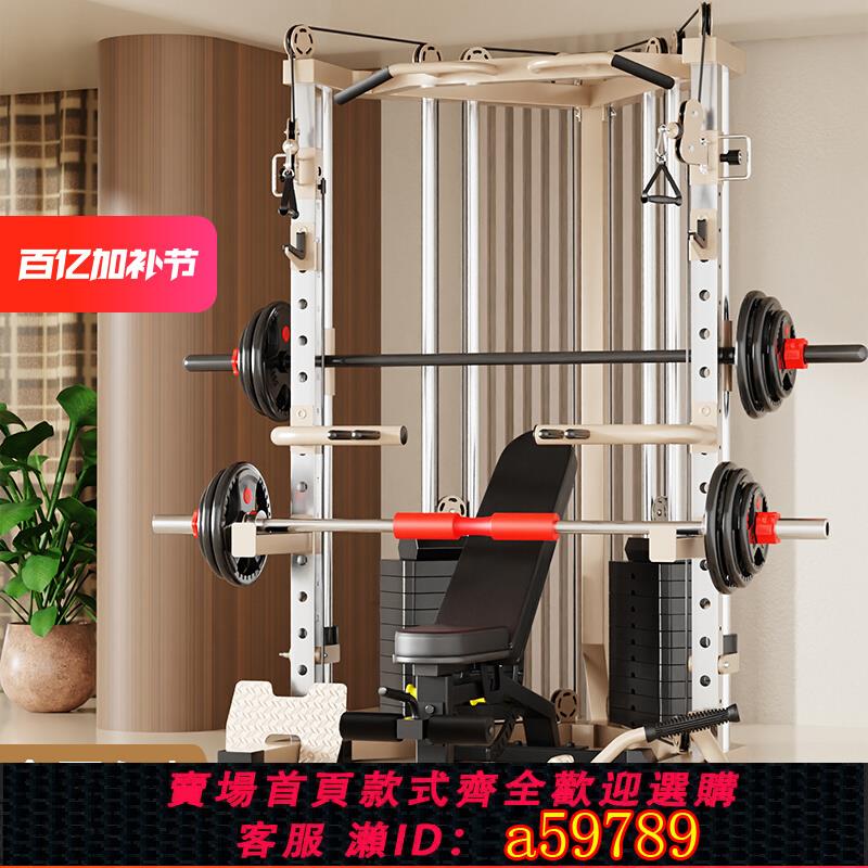 【臺灣公司 可打統編】豫龍史密斯機綜合訓練器飛鳥龍門架家用多功能深蹲架高拉健身器材
