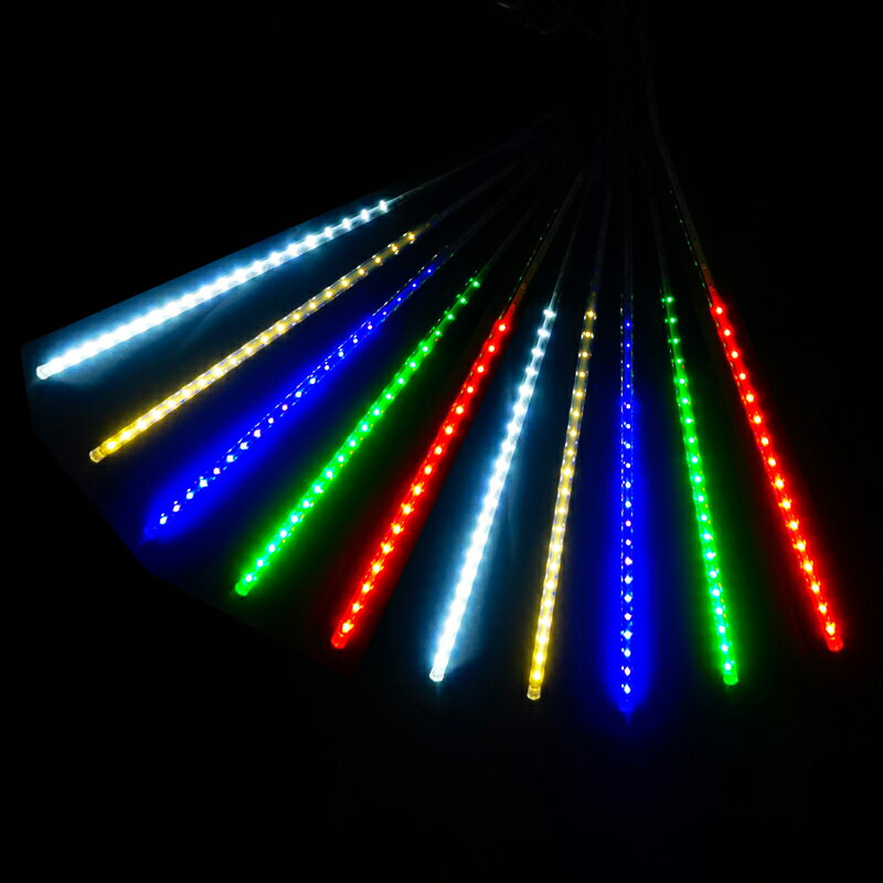 流星雨燈 流星雨led燈彩燈閃燈串燈滿天星戶外防水工程亮化掛樹上的裝飾燈『XY29163』