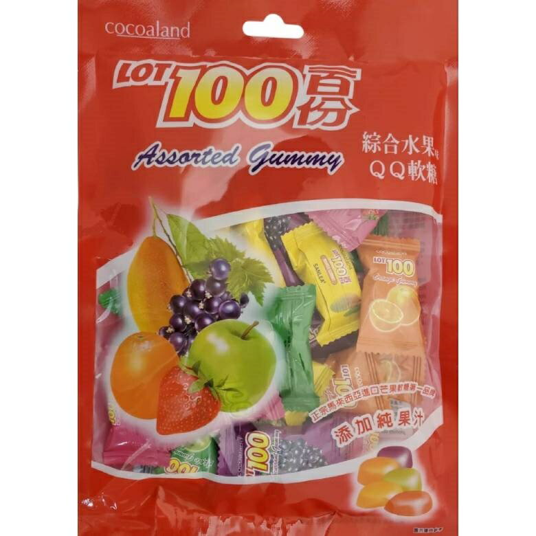 一百份 綜合水果味QQ軟糖(200g/包) [大買家]