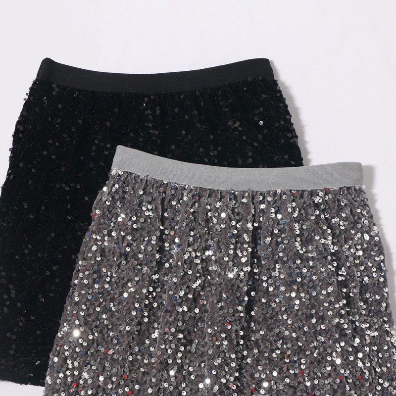 ANNAS 正韓 亮片 短裙 包臀裙 裙子 半身裙 窄裙 銀色 過年 新年 聖誕節 亮片裙 閃閃 金屬感 韓國 6
