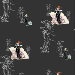 Elli Popp / Just around Midnight / P136-03 壁紙 (訂貨單位52cm×10m/卷)