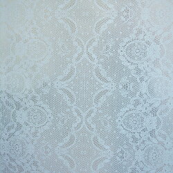 Flavor Paper LACED / Light Blue On Silver 壁紙 (訂貨單位68.58cm×13.7m/卷)