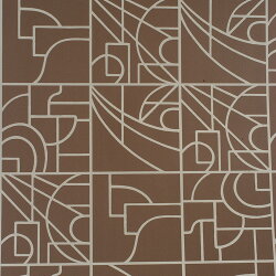 Flavor Paper STANLEY / Cocoa On Silver 壁紙 (訂貨單位68.58cm×13.7m/卷)