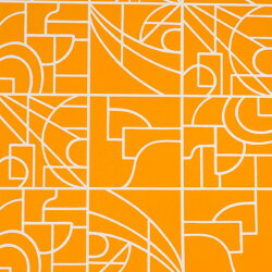 Flavor Paper STANLEY / Pumpkin On White 壁紙 (訂貨單位68.58cm×13.7m/卷)