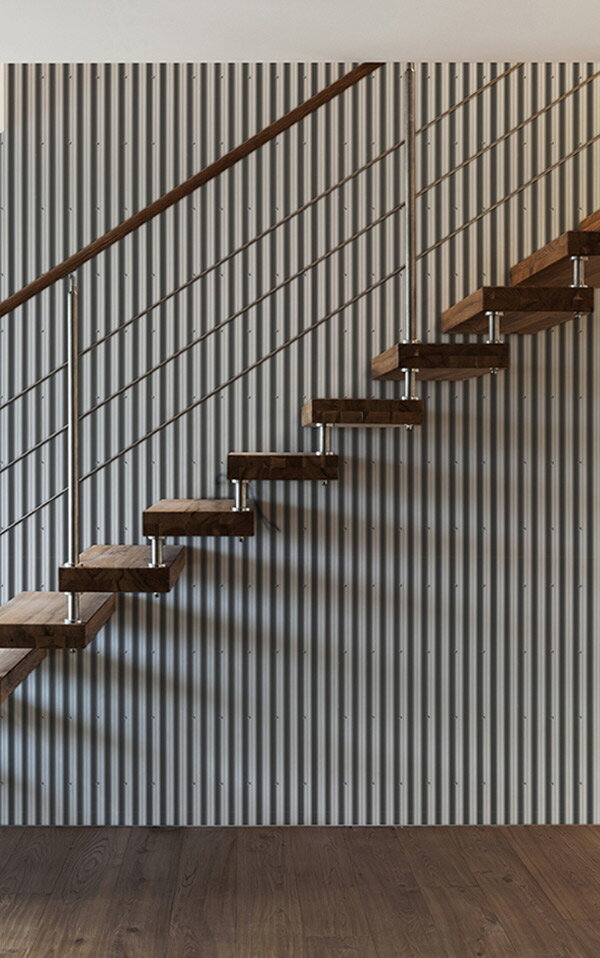壁纸kemra corrugated iron / kem061w 墙纸 (订货单位61.5cmx10m/卷)