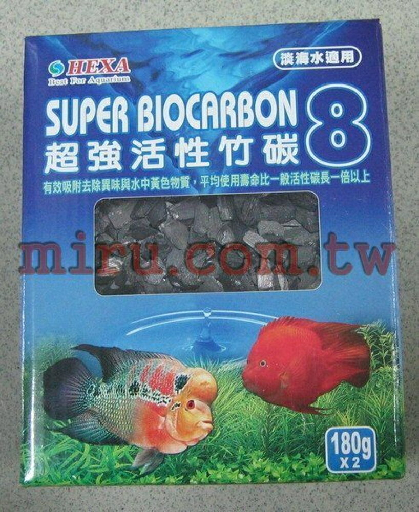 【西高地水族坊】HEXA 超強活性竹碳360g