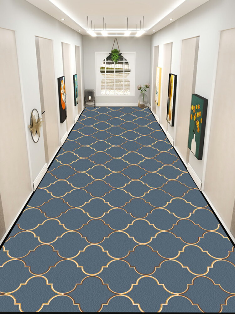 入戶地毯進門地墊新中式墊子大面積防塵耐臟腳墊家用可裁剪走廊毯