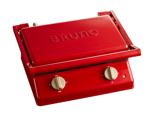 【BRUNO】(配件優惠加價購) BOE084 RD 雙人帕尼尼厚燒機 (經典紅) 厚燒三明治機/熱壓吐司機/鬆餅