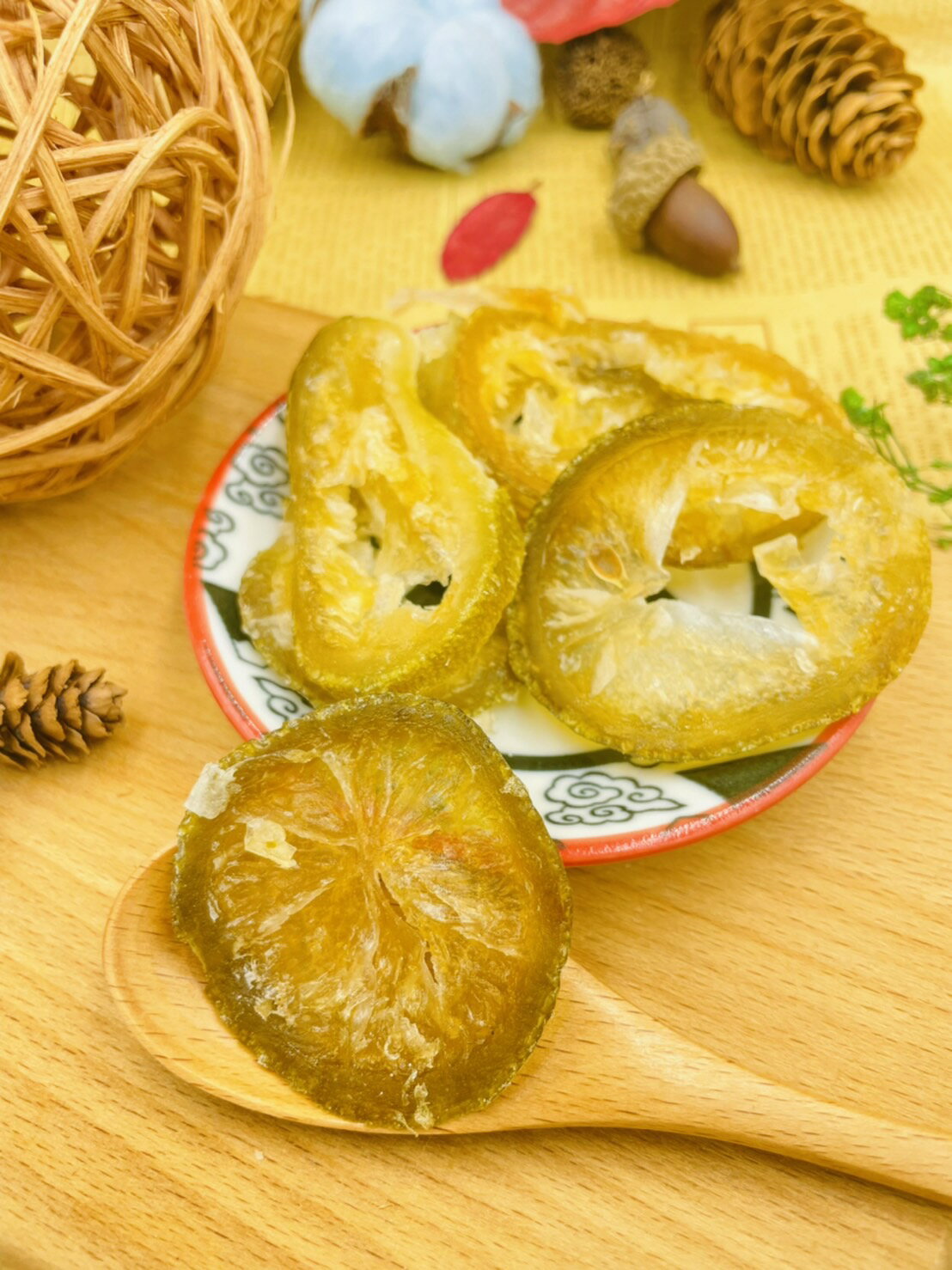 【赤柑食品】『台灣新鮮檸檬片 300克』即食檸檬 正統台灣製造 沖泡檸檬 無添加 全天然 無防腐劑 果乾 蜜餞 零食