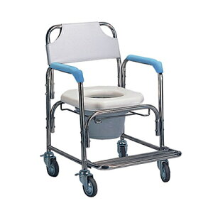 不鏽鋼洗澡椅便器椅(軟墊座)YH125