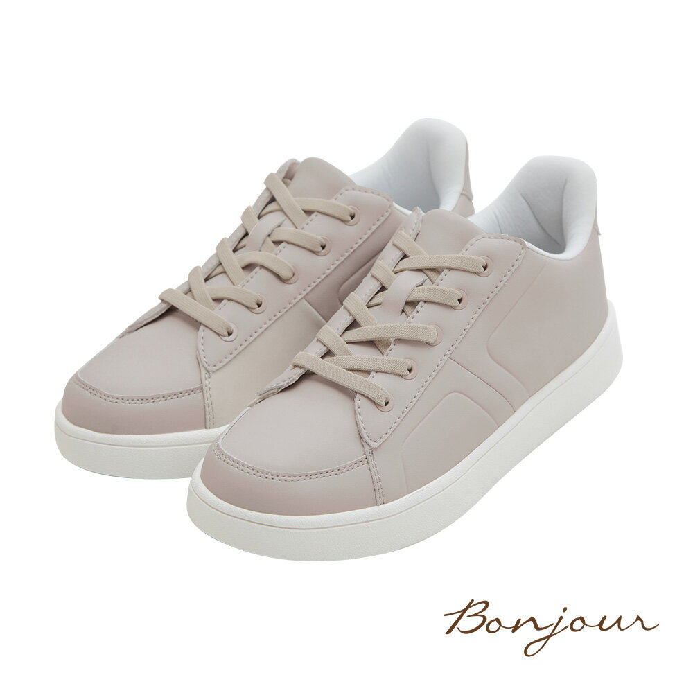 BONJOUR☆0.99秒瞬間就穿好！足型友善防潑水小白鞋【B0636】4色 0