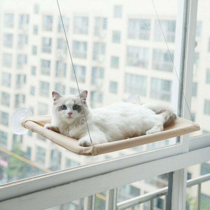 貓吊床 陽台貓吊床窗戶貓咪秋千曬太陽神器吊籃吸盤懸掛玻璃窗台掛床貓窩【MJ194442】