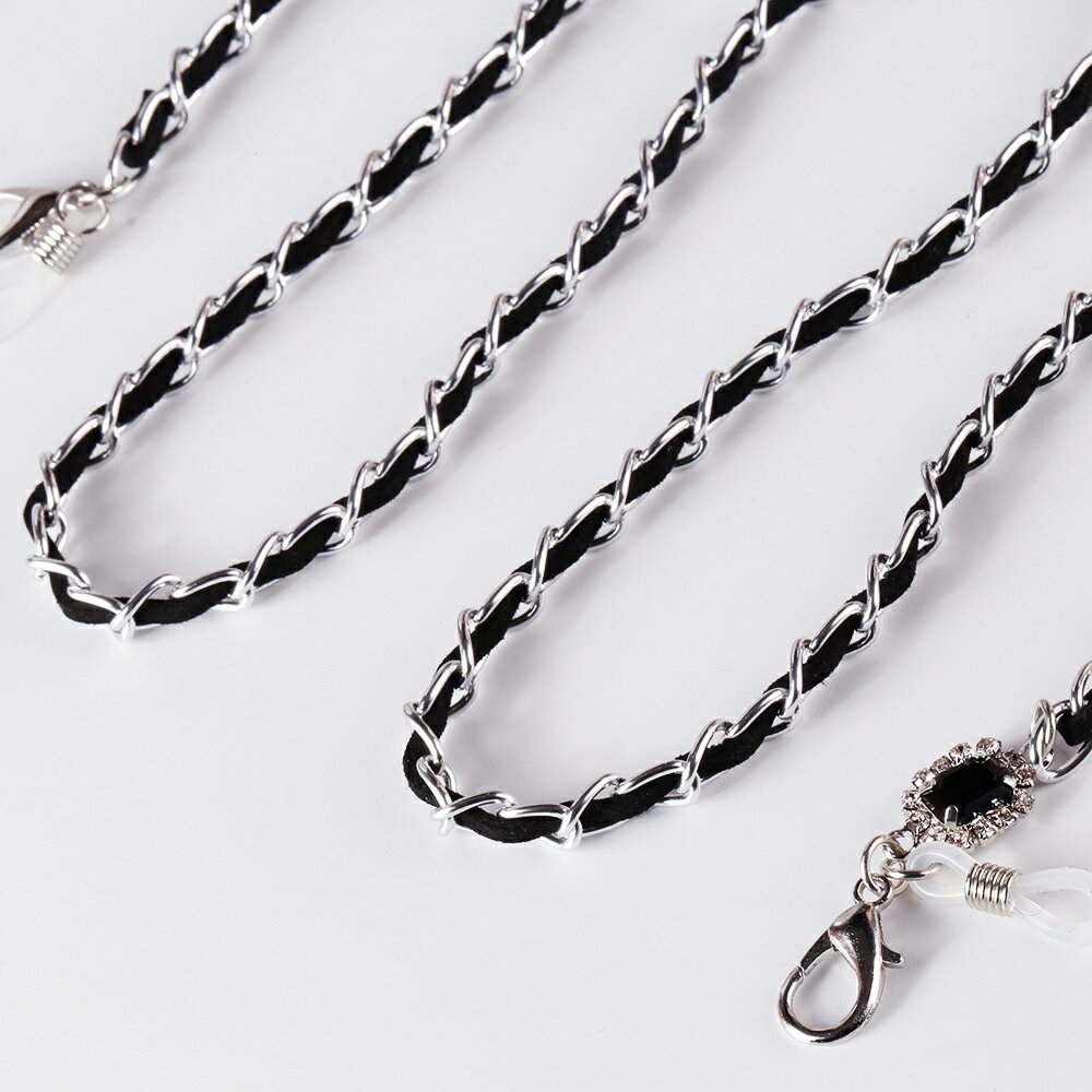 😷台灣現貨😷小香風 口罩鍊 口罩鏈 眼鏡鍊 眼鏡鏈 口罩掛繩 眼鏡掛繩 口罩項鍊 附龍蝦扣+眼鏡套 韓版口罩鏈 3