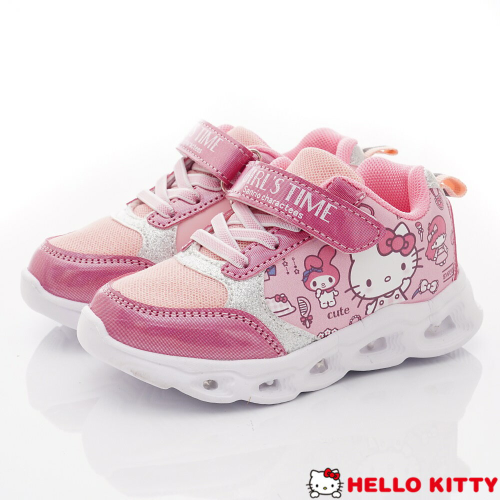 卡通-Hello Kitty電燈運動鞋-721027桃(中小童段)