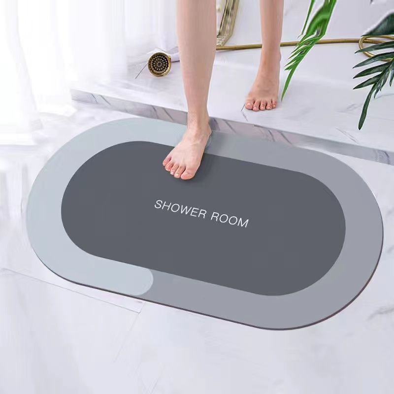 北歐硅藻泥軟地墊浴室吸水速干腳墊衛生間門口地毯家用衛浴臥室墊