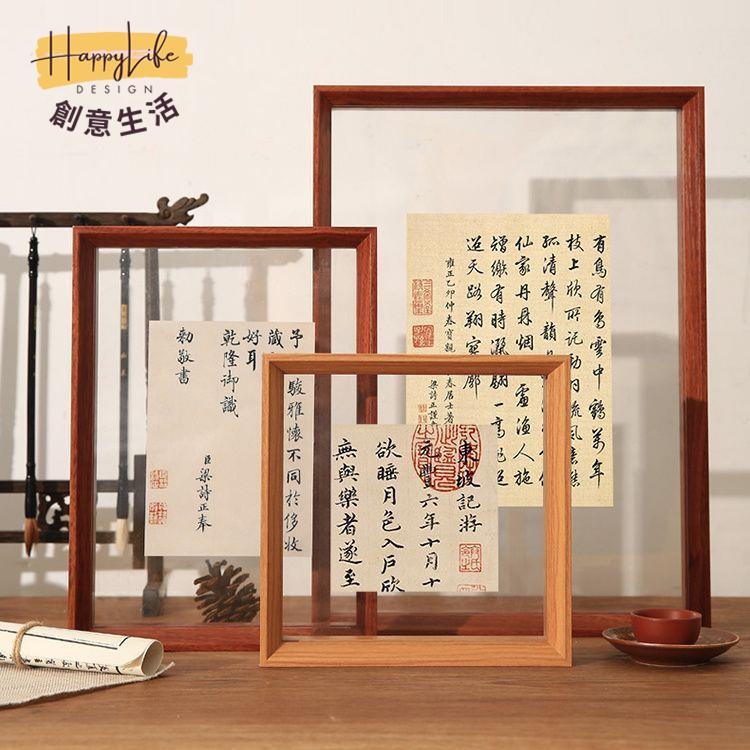 免運 工廠直銷 相框展示架 壁掛架 雙面透明亞克力相框擺臺6寸7寸8寸標本展示畫框裝裱a4照片框掛墻附發票 新店開業 全館優惠 折扣