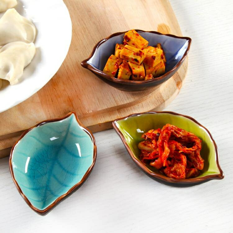 盤子 陶瓷小醬碟創意可愛餐廳味碟盤子醋碟套裝餐具醬油碟家用小菜碟子