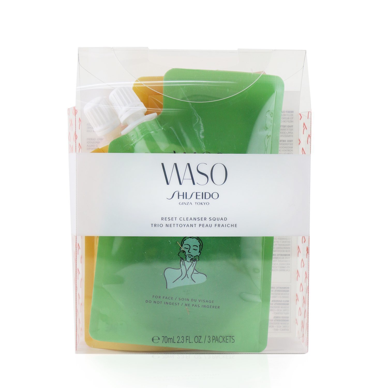 資生堂 Shiseido - Waso Reset 潔面組：1x狂野花園70ml + 1x浪漫夢70ml +Good Vibes 70ml