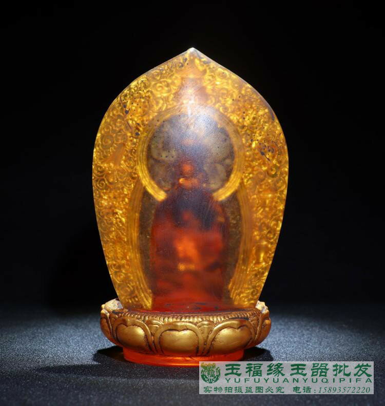 尼泊爾收藏傳描金老琉璃釋迦牟尼坐佛像風水鎮宅禮佛供奉臺擺件