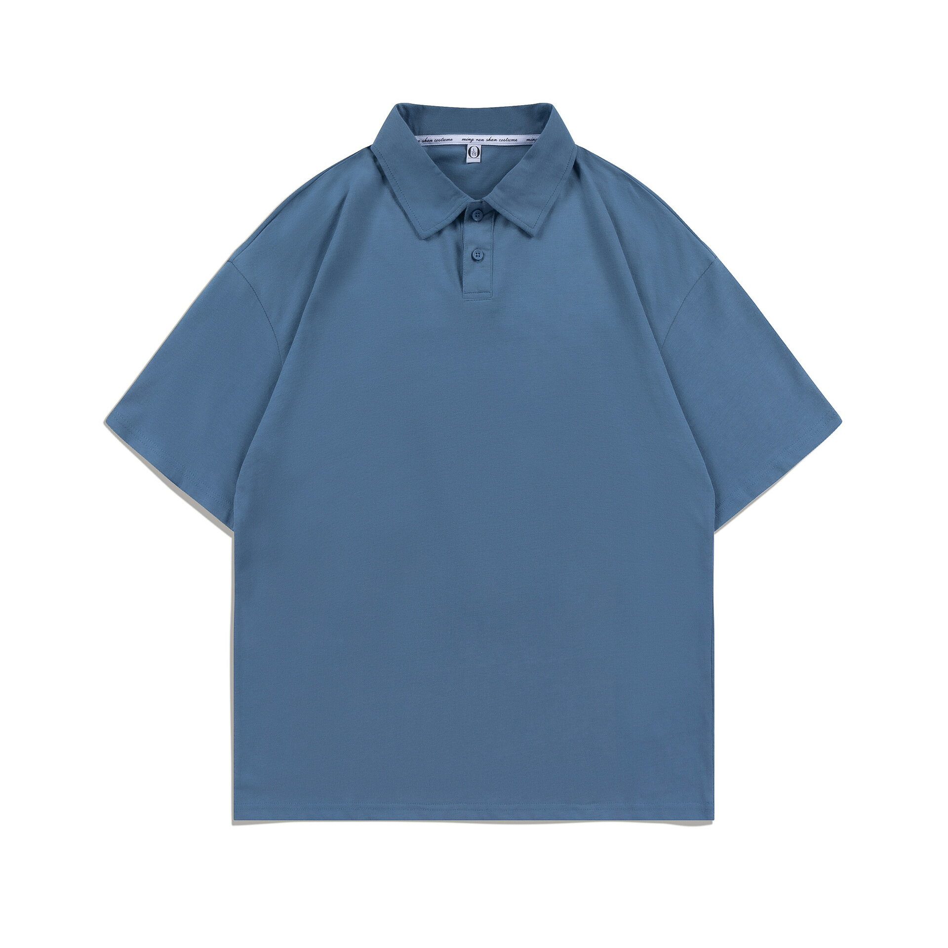 【喜挖】200g春夏潮牌考拉貼標純棉POLO衫短袖男女款寬鬆翻領T恤潮流百搭 0