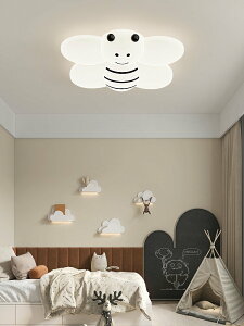 兒童房燈吸頂燈具現代簡約創意溫馨男女孩卡通蜜蜂燈led臥室燈
