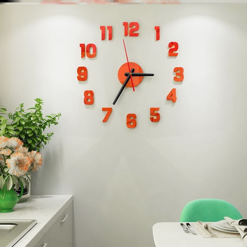 客廳掛鐘高檔新款DIY家用裝飾夜光鐘表時尚掛墻時鐘壁掛鐘表