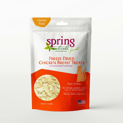 【Spring Naturals 曙光】雞胸肉 全齡貓點心 冷凍乾燥 無穀 單一肉類 美國製造 凍乾點心 1.7oz