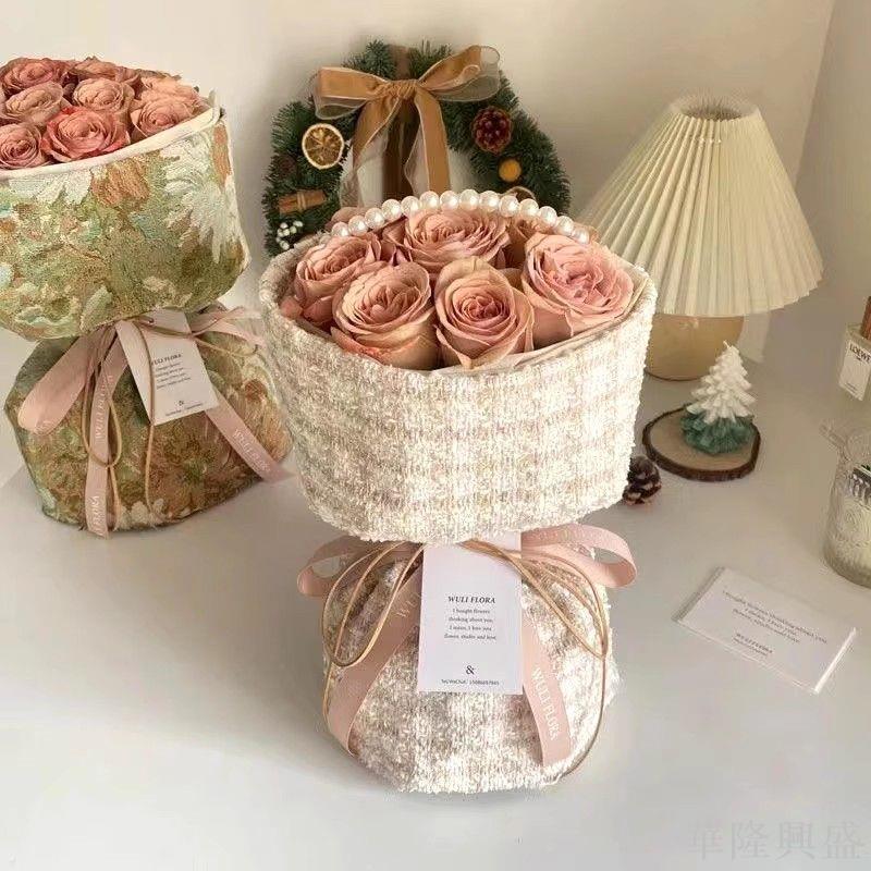 華隆 花束禮物玫瑰花仿真花小香風香皂花永生花送閨蜜生日禮物成品