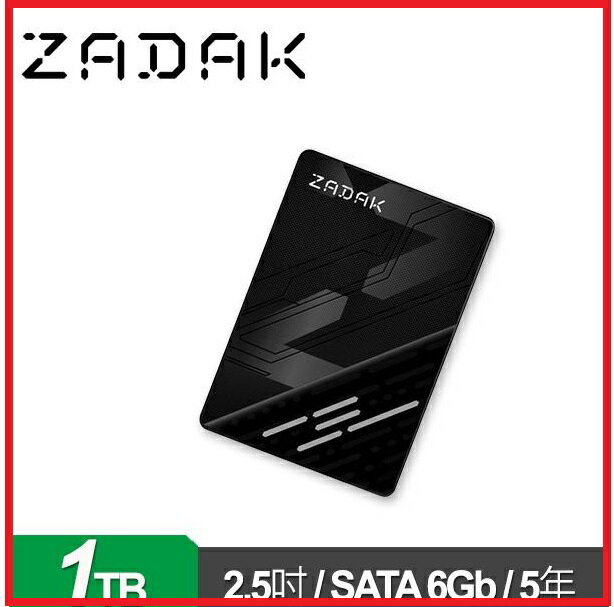 Apacer 宇瞻 ZADAK TWSS3 1TB 2.5吋 SATA SSD 五年保