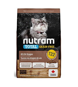 【寵愛家】Nutram紐頓T22無穀火雞全齡貓 1.13/ 2公斤