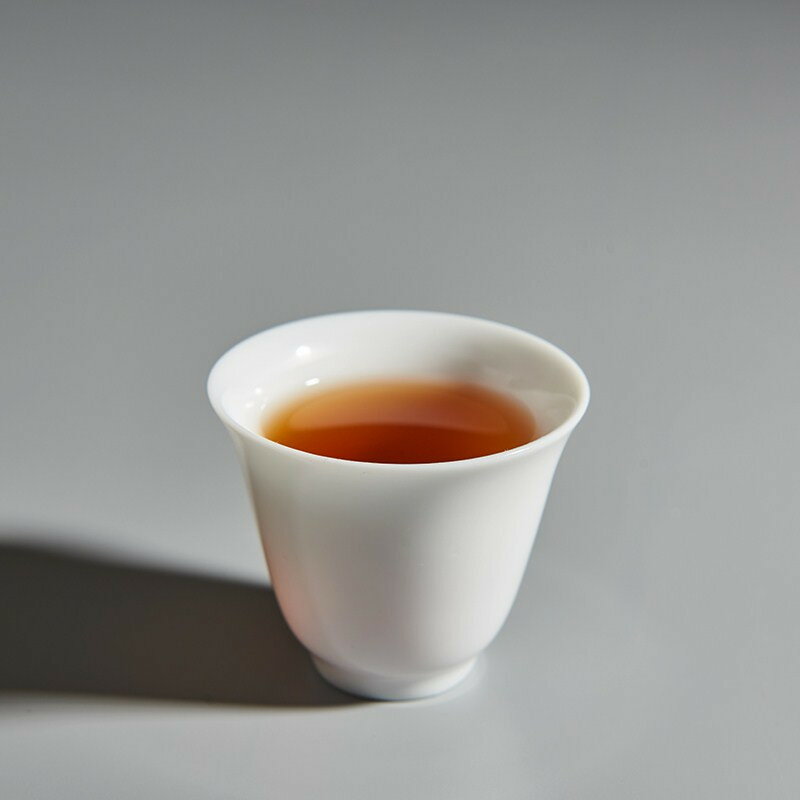 景德鎮玉泥 功夫茶具茶杯 主人杯薄胎白瓷茶碗品茗杯陶瓷茶杯單杯