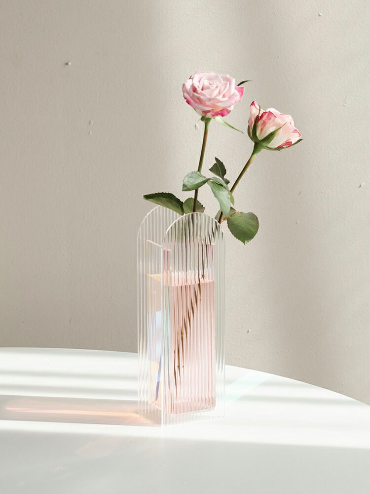 南十字星 網紅亞克力花瓶創意客廳插花花器餐桌擺件藝術造型ins風