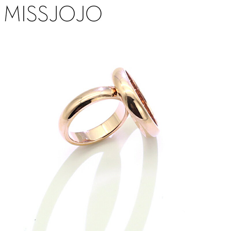 日韓版簡約光面寬版鈦鋼鍍18K玫瑰金色戒指女尾戒中性男女情侶款
