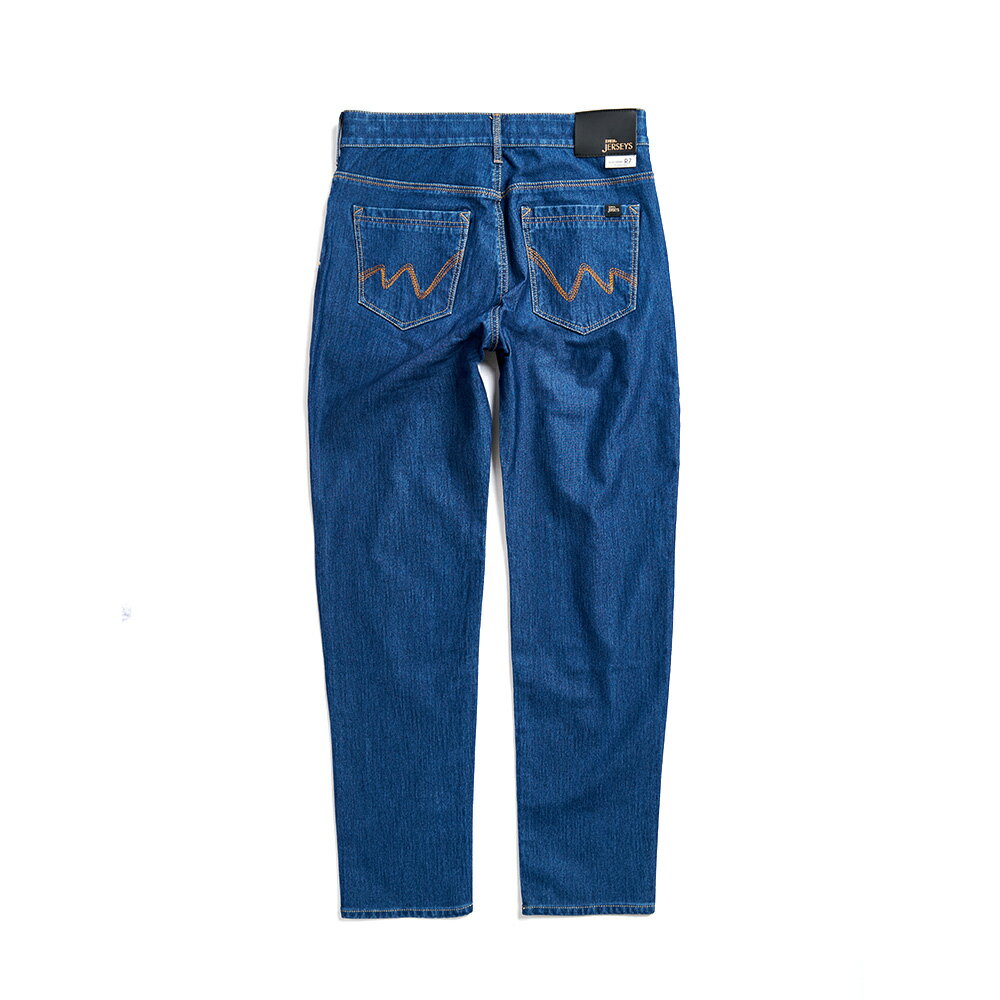 超彈力高腰丹寧錐形迦績褲