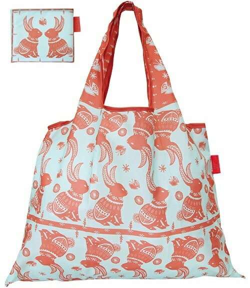 <br/><br/>  DESIGNERS JAPAN 日本PRAIRIEDOG摺疊購物袋(Rabbits belt)★2way shopping bag<br/><br/>