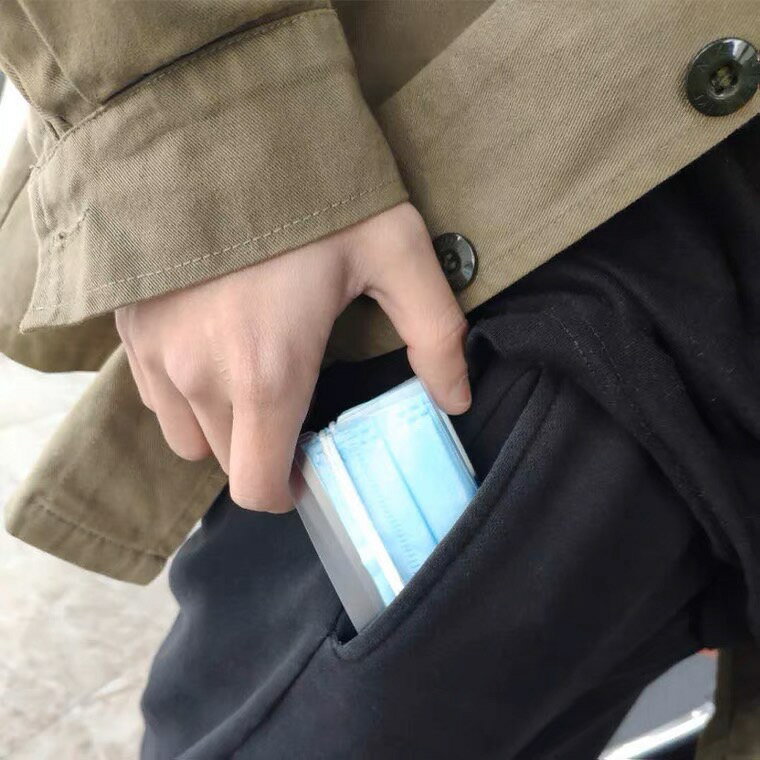 [沐沐屋]口罩收納夾 口罩暫存夾 口罩夾 可放口袋 重複使用 食品級PP SGS認證 1