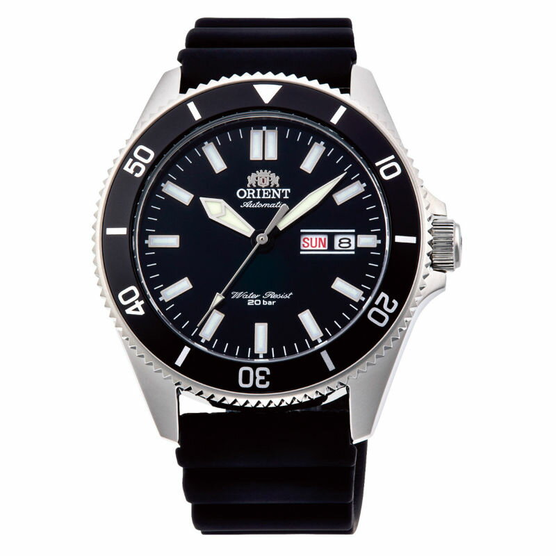 Orient 東方錶 (RA-AA0010B ) WATER RESISTANT系列 200m膠帶款潛水錶 / 黑 44mm