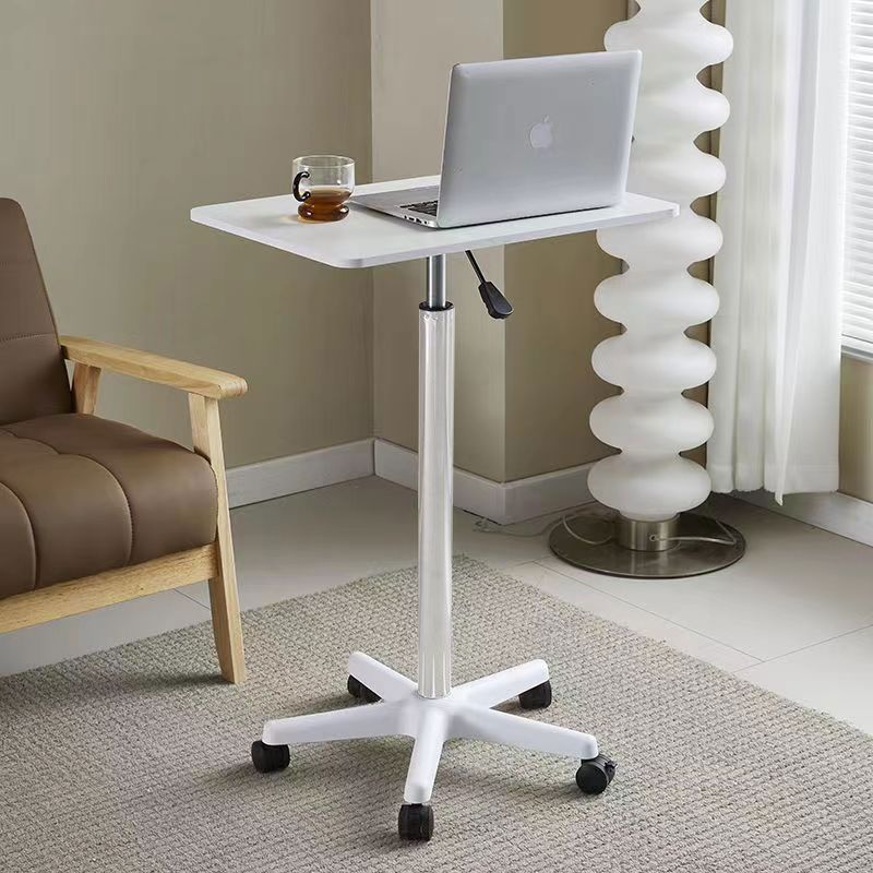 滑輪移動小桌子站立式工作臺可升降小型床邊桌筆記本電腦辦公書桌 全館免運