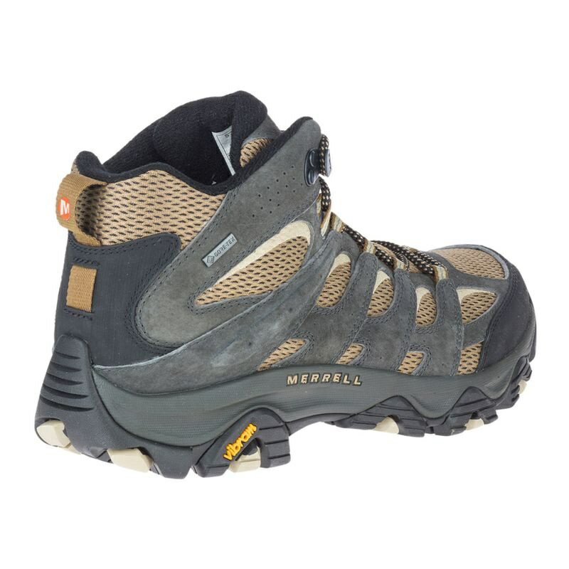MERRELL MOAB 3 MID 經典戶外中筒健行鞋 ML036251【野外營】男 鐵灰/袋棕 GTX 登山鞋 2