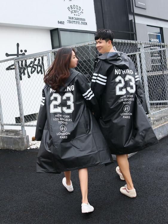 雨衣 潮牌時尚透明抖音可愛韓國男女款網紅成人防暴雨外套長款全身雨衣 樂樂百貨