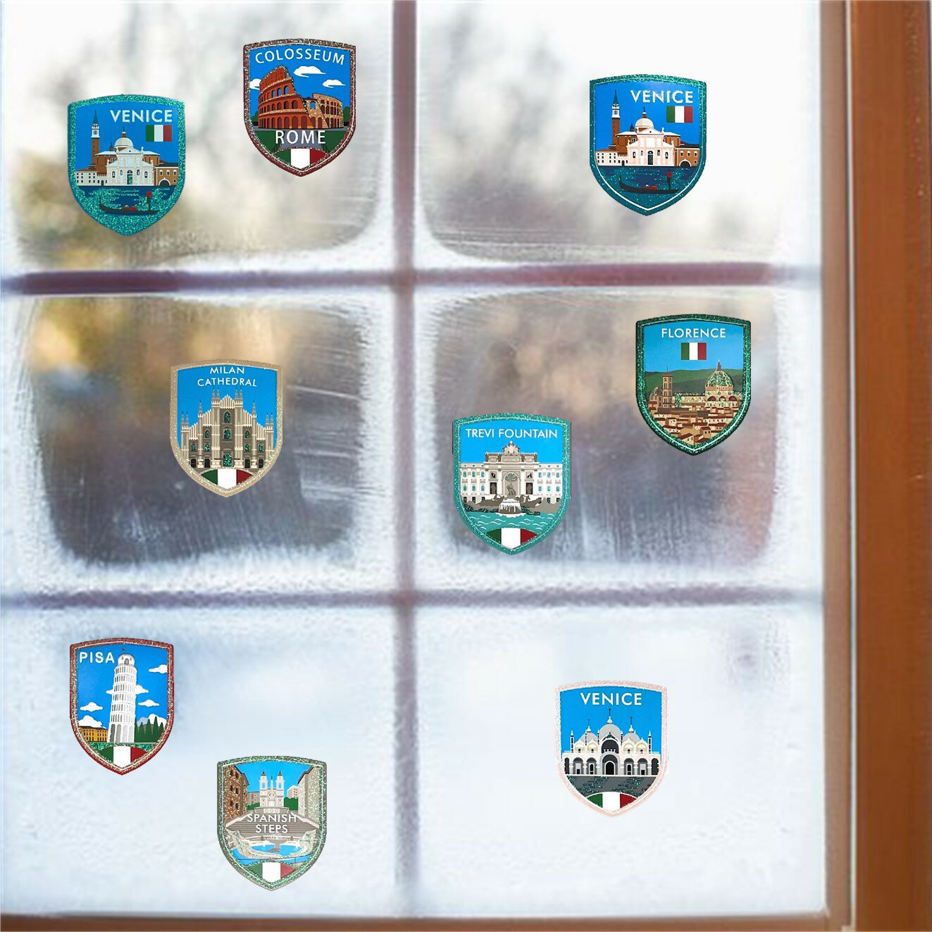 《炫彩玻璃貼系列》義大利 一套9張 金銀五彩蔥玻璃窗貼 防水無需自裁裝飾素材 適用於冰箱 水壺 品裝飾貼畫貼 不殘膠【領券滿額再折千12/31止】 7 《炫彩玻璃貼系列》義大利 一套9張 金銀五彩蔥玻璃窗貼 防水無需自裁裝飾素材 適用於冰箱 水壺 品裝飾貼畫貼 不殘膠【領券滿額再折千12/31止】 7