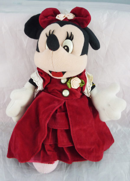 【震撼精品百貨】Micky Mouse 米奇/米妮 娃娃-米妮紅洋裝*47610 震撼日式精品百貨