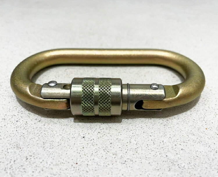 DMM 10mm Steel OVAL Screwgate Gold O型鉤環/高拉力O型環 C452 淡金色 3
